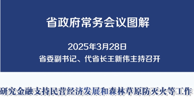 图解：3月28日省政府常务会议